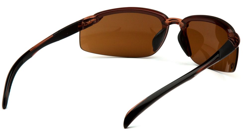Venture Gear Waverton Safety Glasses w/Bronze Lens, Brown, VGSBR1118DB