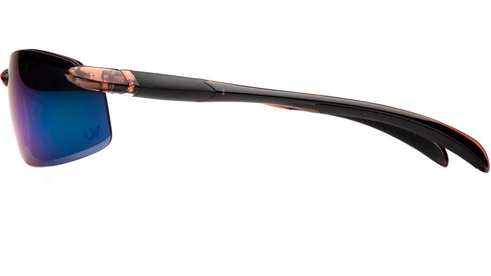Venture Gear Waverton Safety Glasses w/Multi Mirror Lens, Brown, VGSBR1156DB