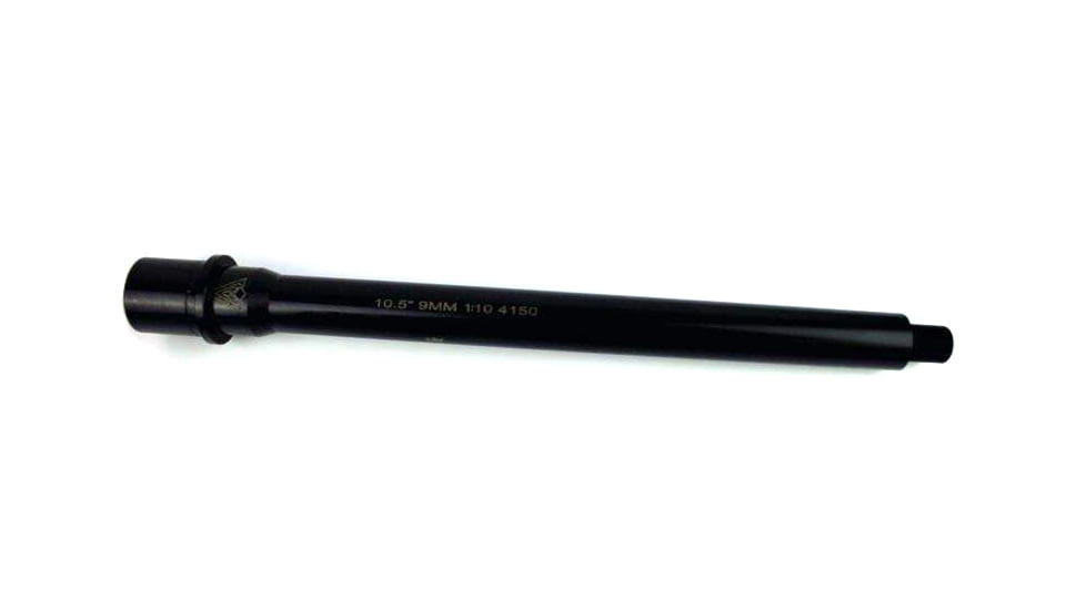 Veritas Tactical CMV AR 9mm Barrel, 10.5in, Medium Profile, 1/10 Twist, 1/2 x 28 Thread, Black Nitride, PCB-105-M4-9MM-10-N