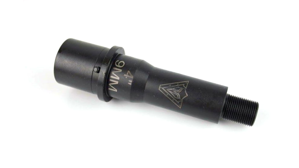Veritas Tactical CMV AR 9mm Barrel, 4in, Medium Profile, 1/10 Twist, 1/2 x 28 Thread, Black Nitride, PCB-4-M4-9MM-10-N