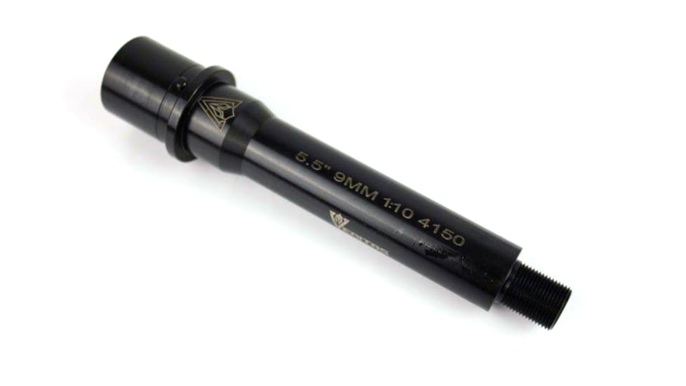 Veritas Tactical CMV AR 9mm Barrel, 5.5in, Medium Profile, 1/10 Twist, 1/2 x 28 Thread, Black Nitride, PCB-55-M4-9MM-10-N