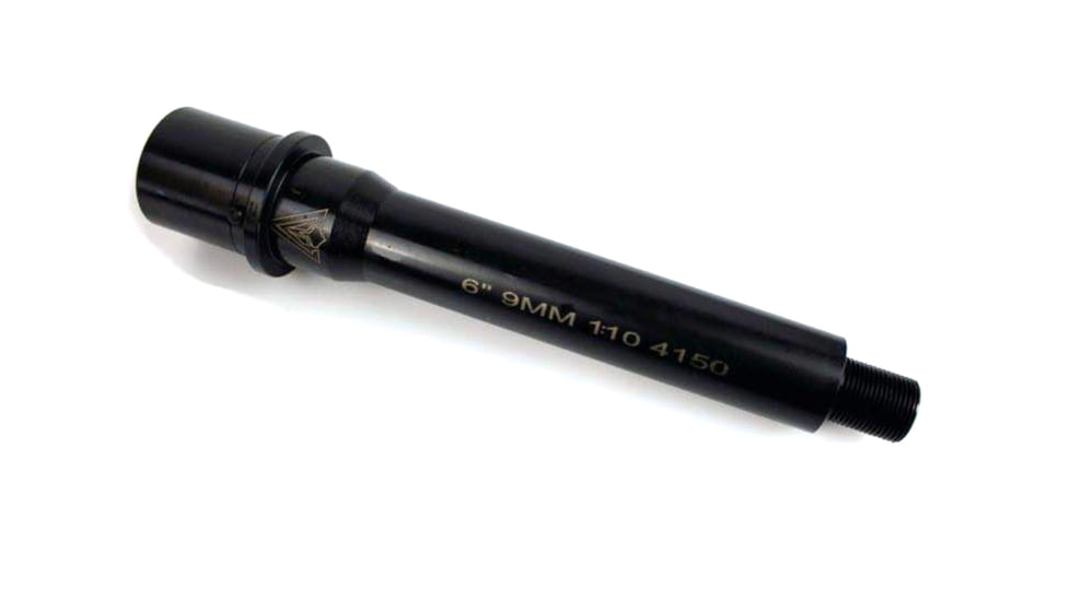 Veritas Tactical CMV AR 9mm Barrel, 6in, Medium Profile, 1/10 Twist, 1/2 x 28 Thread, Black Nitride, PCB-6-M4-9MM-10-N