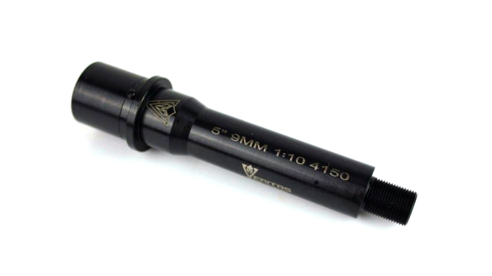 Veritas Tactical Hybrid Premium Barrel, 9mm, 5in, Heavy Contour, 1-10 Twist, Black, PCB-5-HP-9MM-10-N