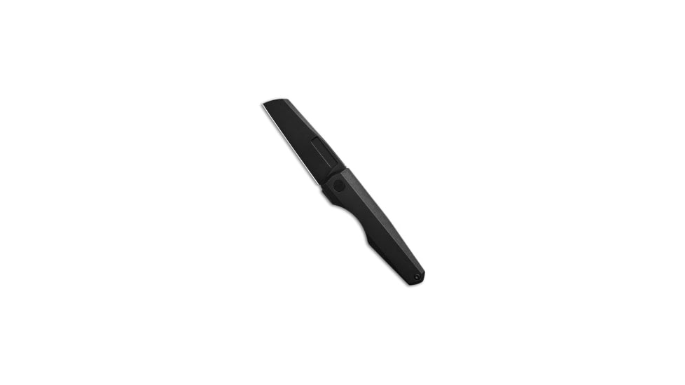 Vero Engineering Neuron Non-Flipper Folding Knife, 2.76in, Bohler M390 Stainless Steel, Sheepsfoot Blade, Titanium, Black Handle, SW, Black/Black, 6.30 inch, BHQ-209223