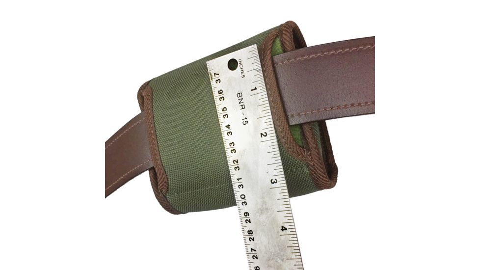 Vero Vellini Standard Cartridge Case, Rifle, 12 Rounds, Forest Green/Brown Trim V20020