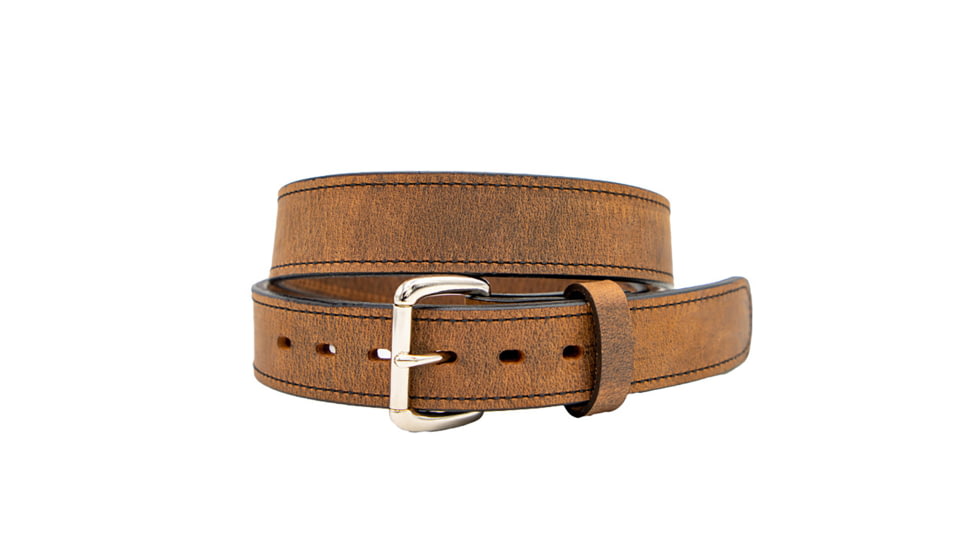 Versacarry Classic Carry Double Ply Leather Belt, 42 in, Multi Adjustable, Buckle Closure, Distressed Brown, 502/42