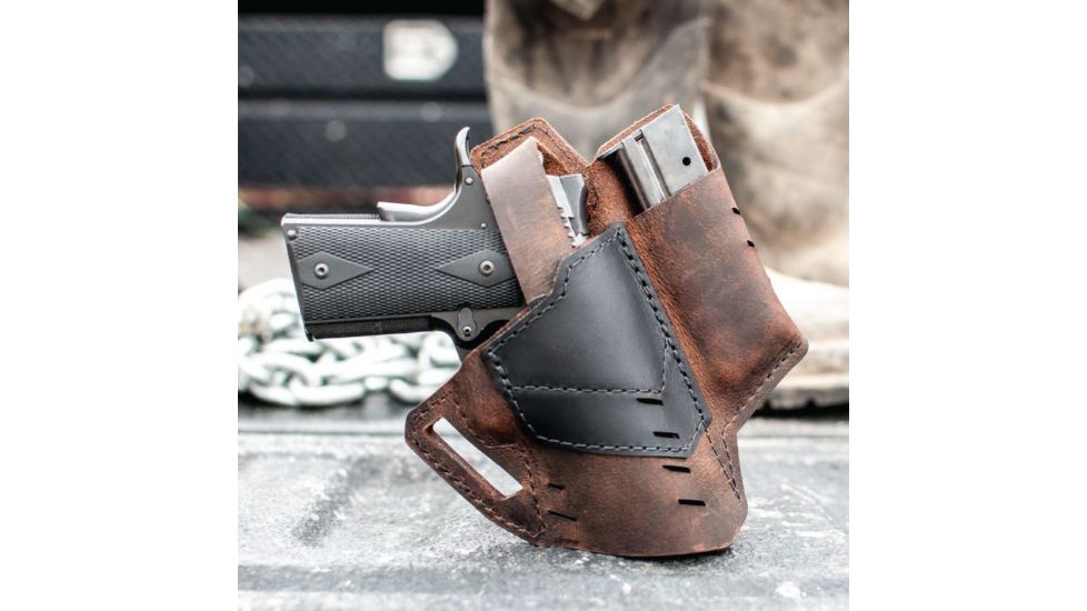 Versacarry Commander Holster with Thumb Break, Brown, Size 1, 62211-1