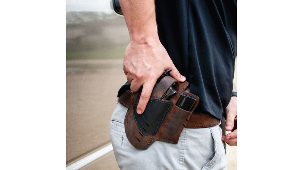 Versacarry Commander Holster with Thumb Break, Brown, Size 1, 62211-1