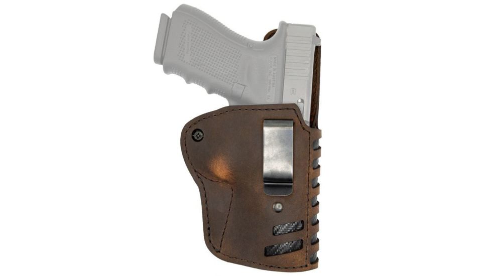 USED Versacarry Compound IWB Holster, Right Hand, Size 1, Distressed Brown, C2111-1, EDEMO1, Used, Condition Fair, Condition Fair, Used
