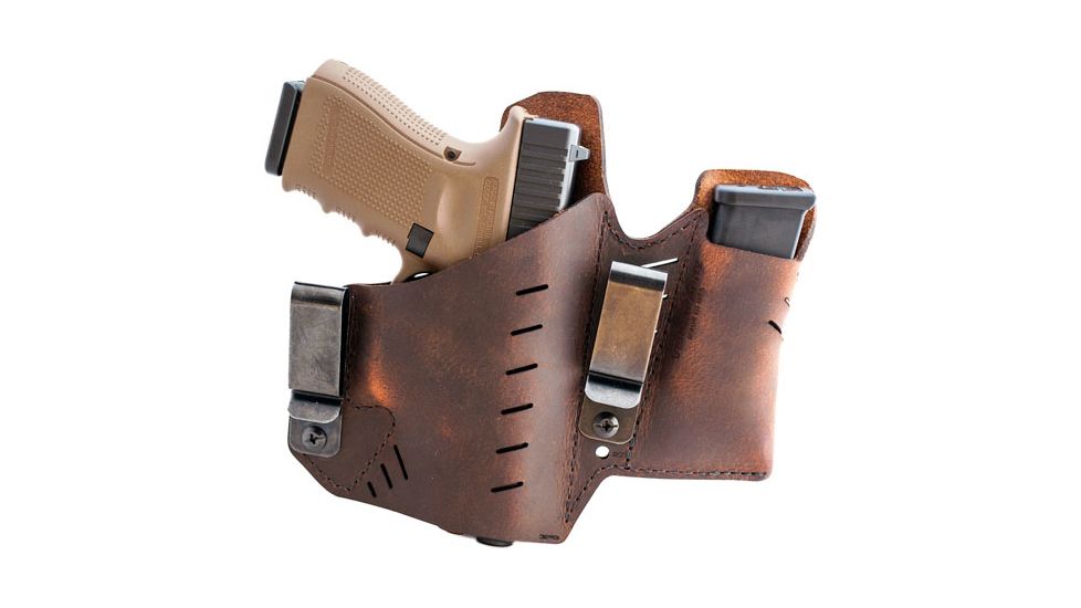 Versacarry Element Holster w/ Mag Pouch, Brown, Size 1, 32111