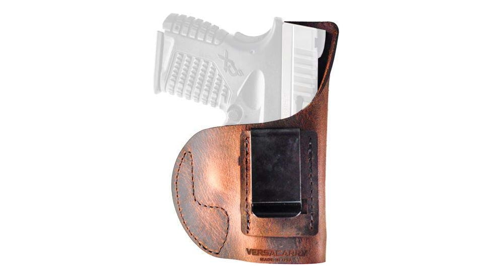 Versacarry Element IWB Leather Belt Holster, Beretta Cheetah 84F, Right Hand, Distressed Brown, 32101