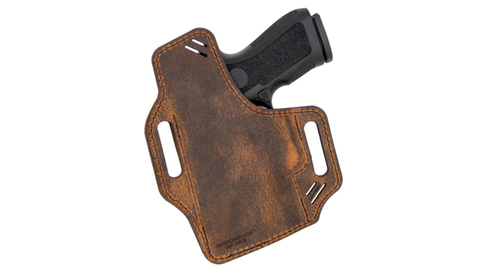 Versacarry Guardian OWB Holster - Arc Angel Underground Edition, Right Hand, Size 2, Distressed Brown, UGA2BRNL
