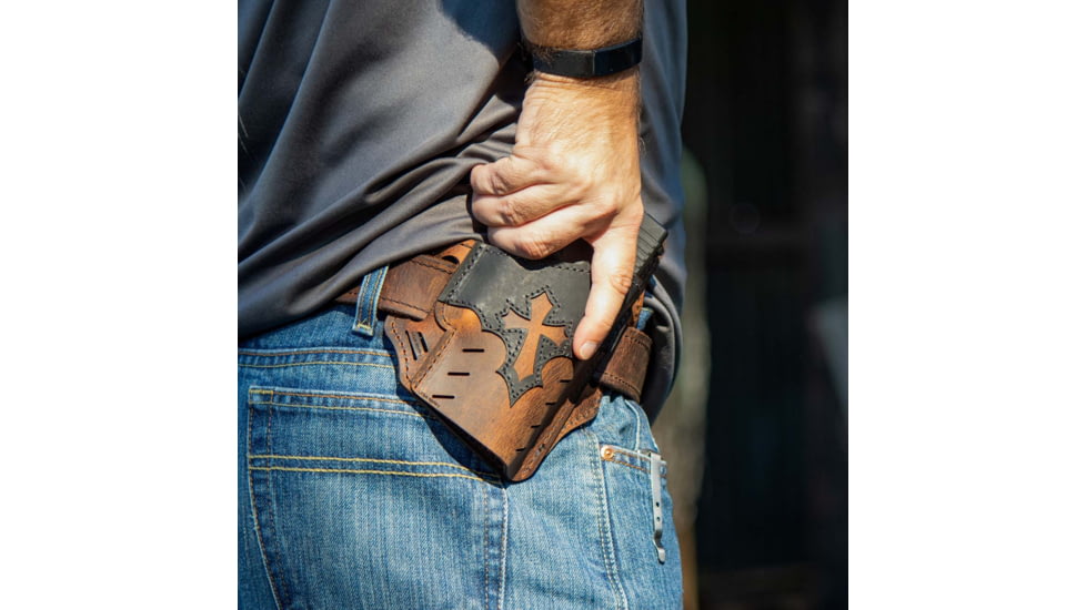 Versacarry Guardian OWB Holster - Arc Angel Underground Edition, Right Hand, Size 2, Distressed Brown, UGA2BRNL