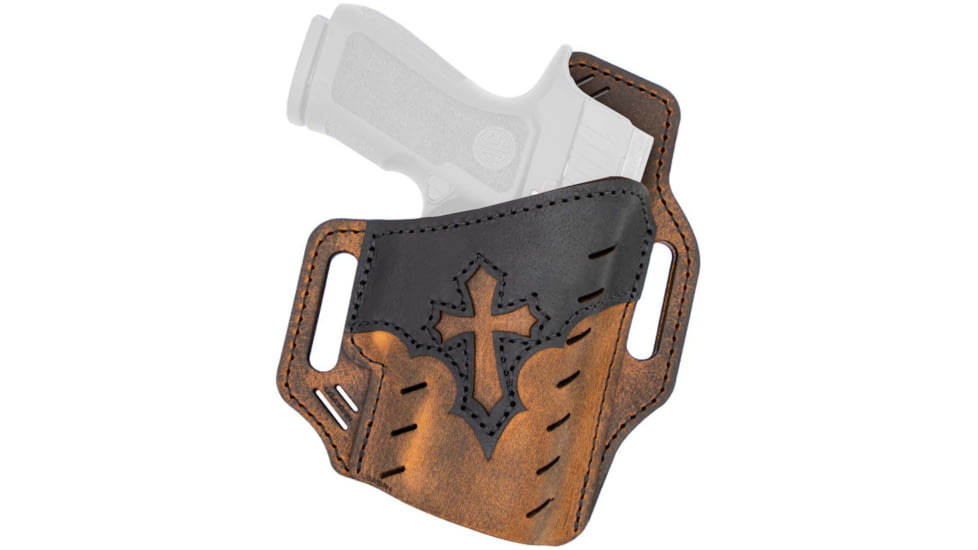 Versacarry Guardian OWB Holster - Arc Angel Underground Edition, Right Hand, Size 2, Distressed Brown, UGA2BRNL