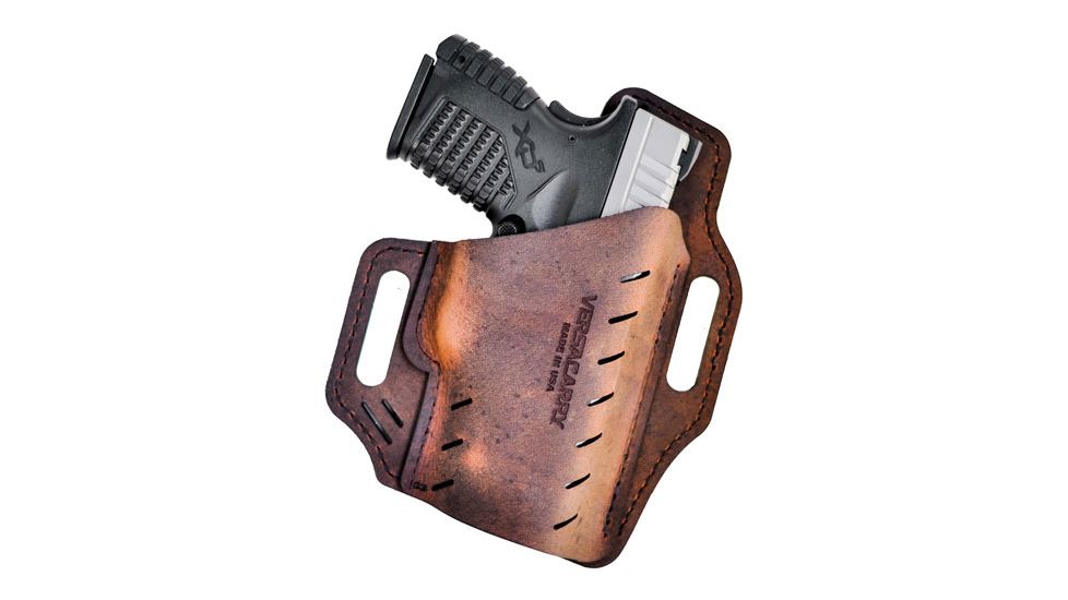 Versacarry Guardian Owb W/flx Vent Rh Leather Sig P365 Brown