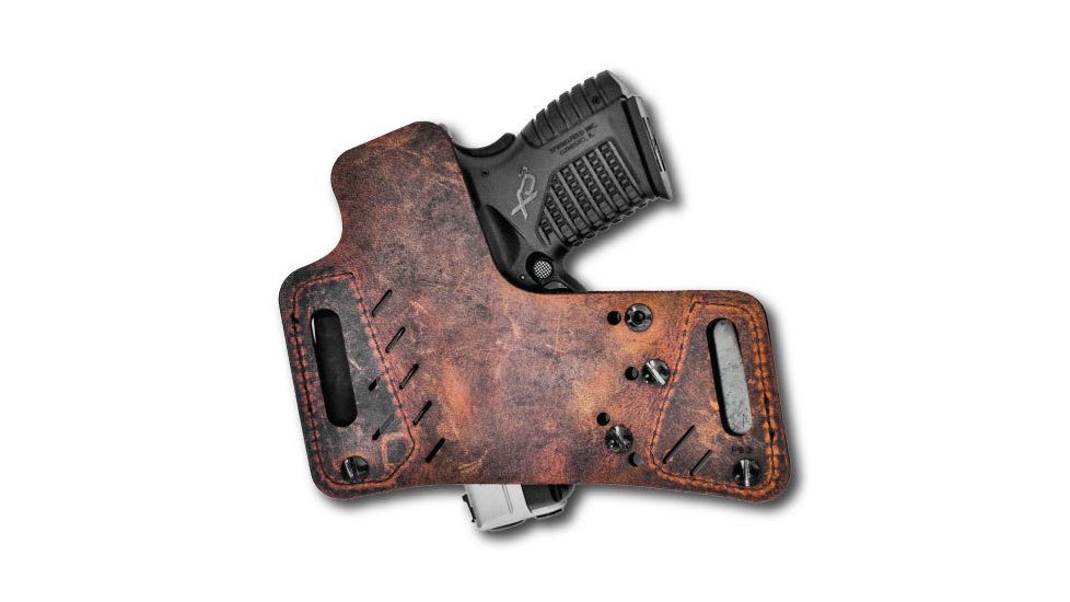 Versacarry Protector S3 IWB/OWB Holster, Right Hand, Adjustable Fit, Distressed Brown, 52311