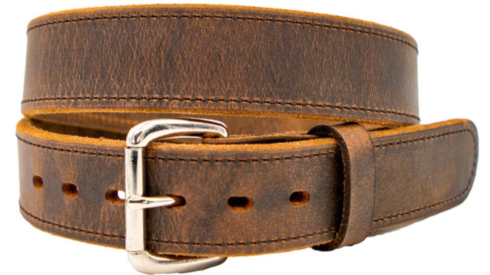 Versacarry Rancher Carry Belt - Double-Ply Leather - Raw Edge - Brown - Size 40in, BR502/40