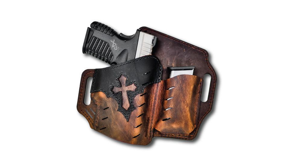 USED Versacarry Guardian OWB Holster w/ Mag Pouch - Arc Angel Underground Edition, Right Hand, Size 1, Distressed Brown, UGMA1BRN, EDEMO1, Condition Fair, Other