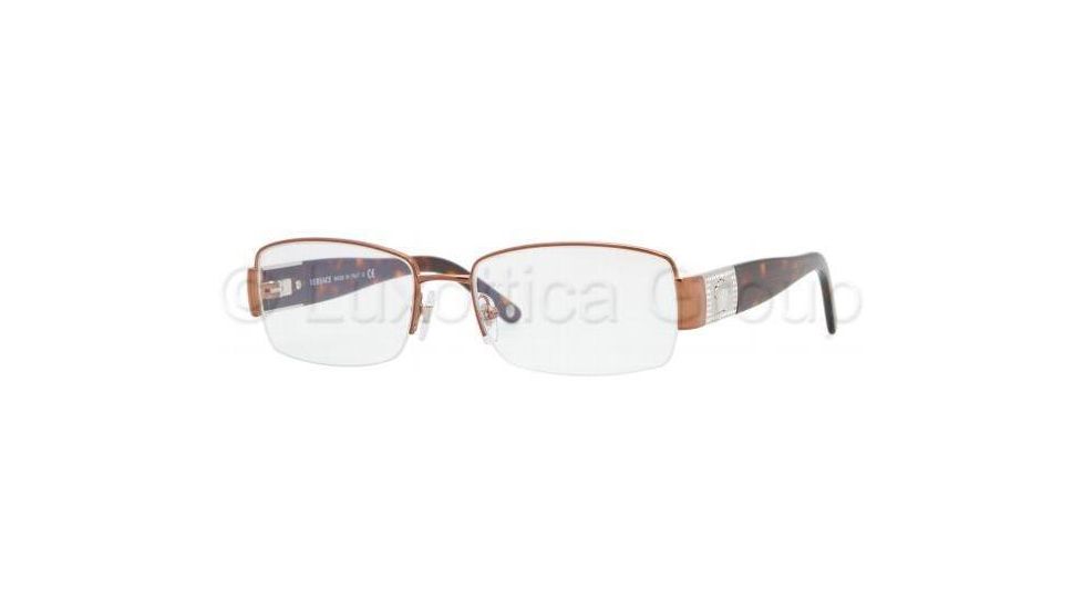 Versace Eyeglass Frames VE1175B 1258-5117 - Light Brown 