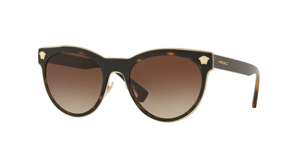 Versace MEDUSA CHARM VE2198 Sunglasses 125213-54 - , Brown Gradient Lenses