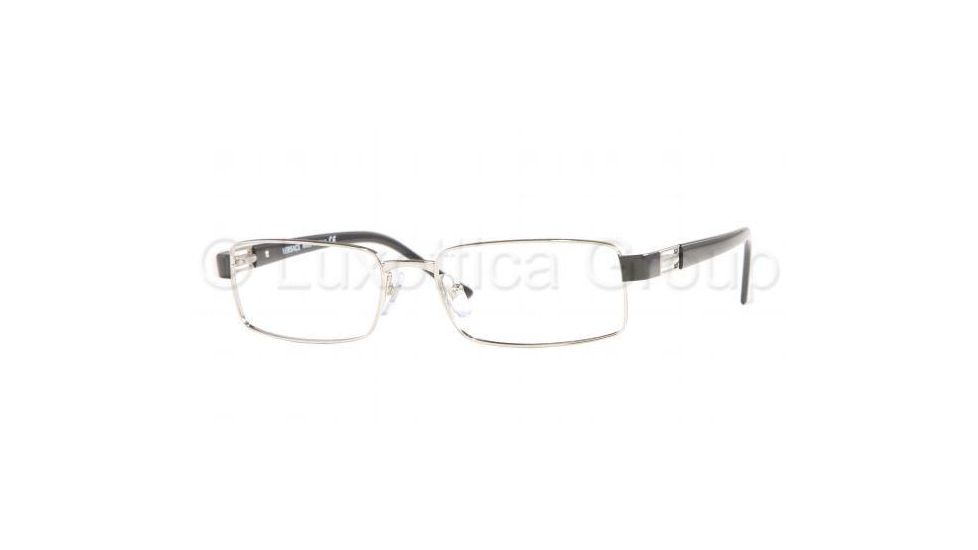 Versace VE 1120 Eyeglasses Styles Silver Frame w/Non-Rx 52 mm Diameter Lenses, 1000-5216