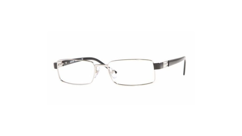 Versace VE 1120 Eyeglasses Styles Silver Frame w/Non-Rx 54 mm Diameter Lenses, 1000-5416