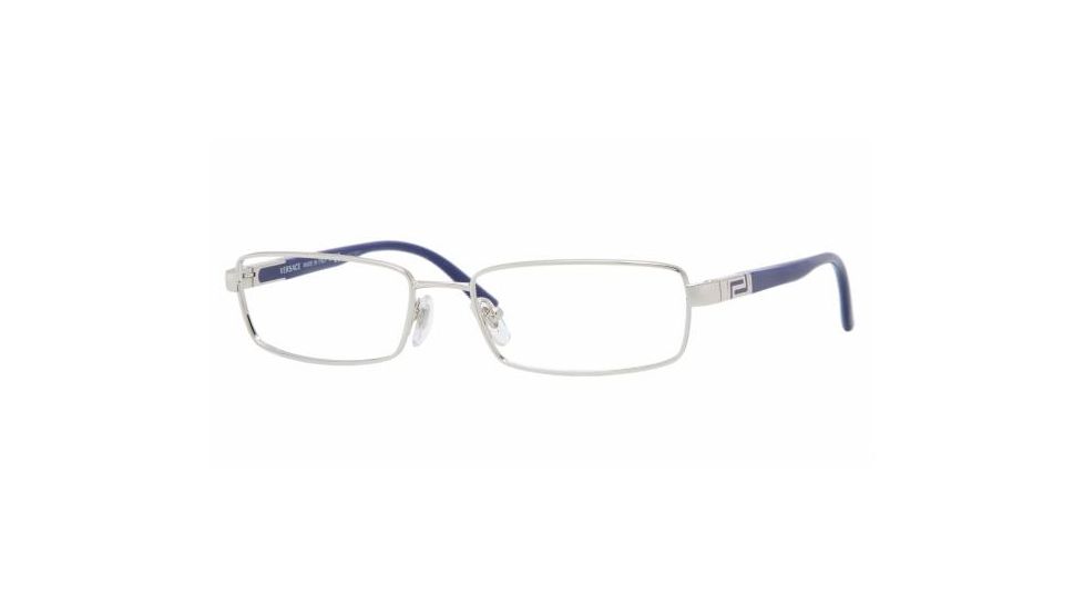 Versace VE 1156 Eyeglasses Styles - Silver Frame w/Non-Rx 54 mm Diameter Lenses, 1020-5417