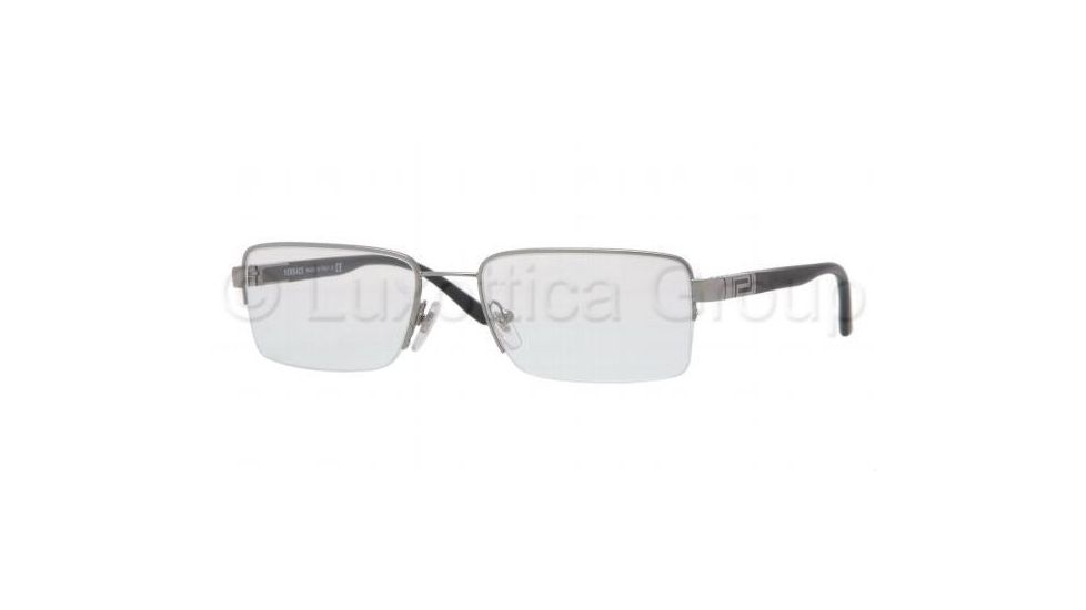 Versace VE1157 SV Prescription Eyeglasses - Gunmetal Demo Lens Frame / 51 mm Prescription Lenses, 1001-5118