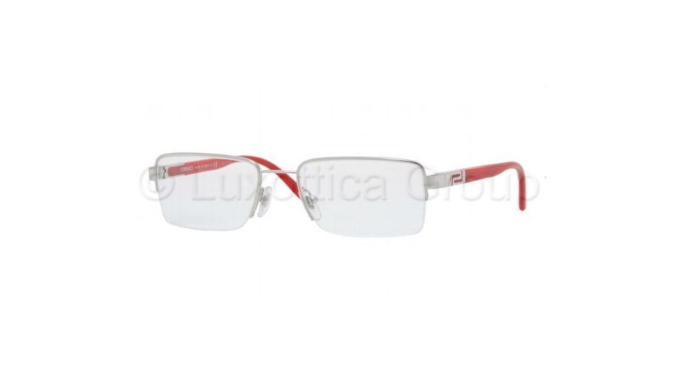 Versace VE1157 SV Prescription Eyeglasses - Silver Demo Lens Frame / 51 mm Prescription Lenses, 1019-5118