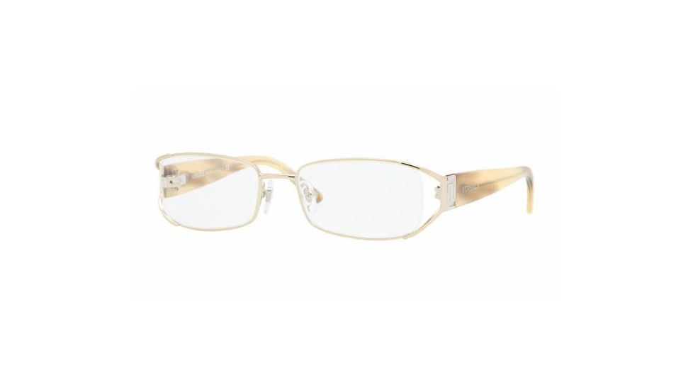 Versace VE 1179 Eyeglasses Styles -  Platinum Frame w/Non-Rx 50 mm Diameter Lenses, 1221-5017