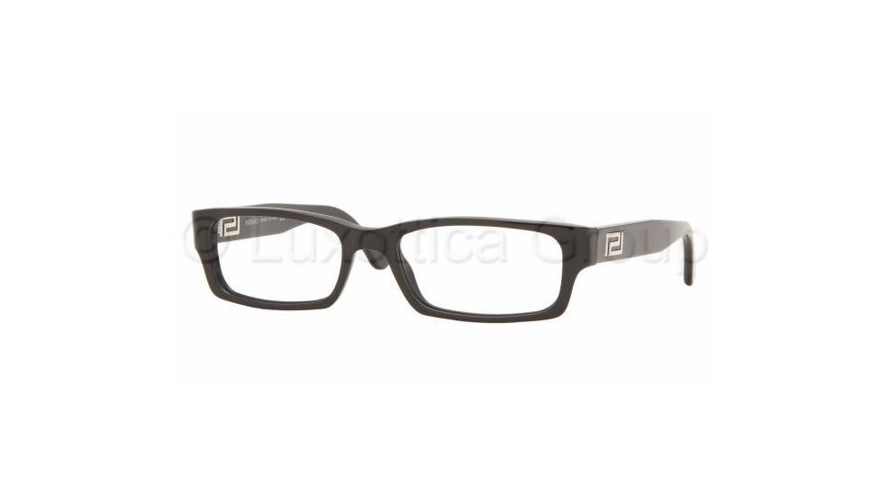 Versace VE3102 Bifocal Eyeglasses - Shiny Black Frame / 52 mm Prescription Lenses, GB1-5217