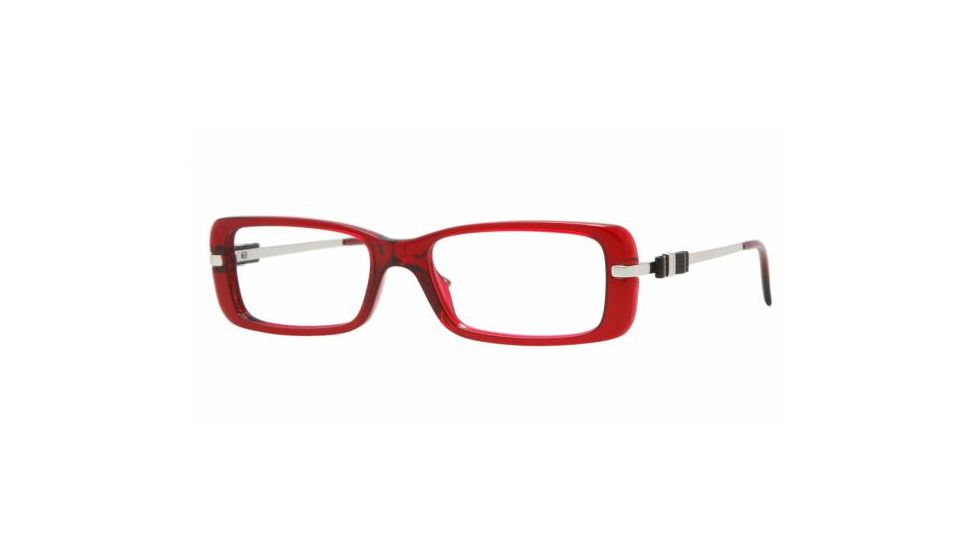Versace VE 3122 Eyeglasses Styles -  Bordeaux Transp. Frame w/Non-Rx 50 mm Diameter Lenses, 388-5016