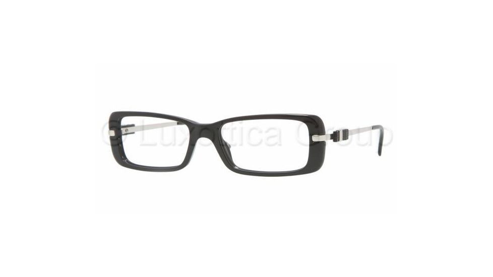Versace VE 3122 Eyeglasses Styles -  Shiny Black Frame w/Non-Rx 50 mm Diameter Lenses, GB1-5016