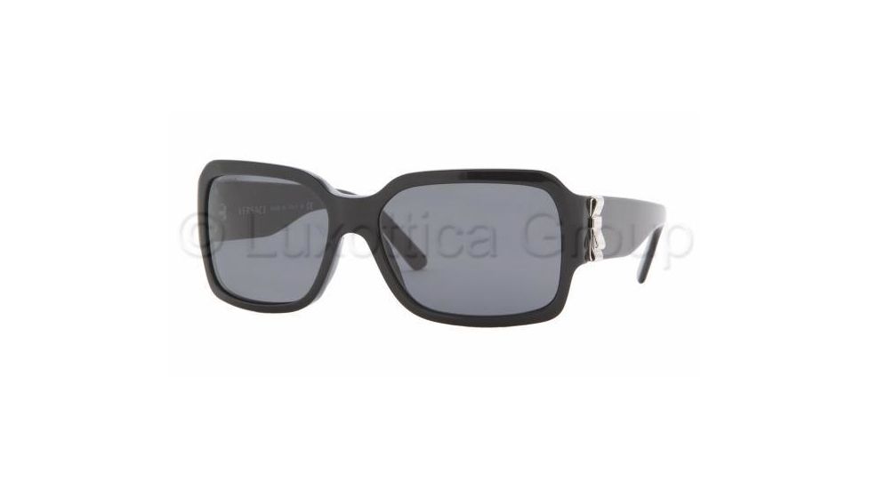 Versace VE4170 Bifocal Sunglasses Shiny Black Frame / 57 mm Prescription Lenses, GB1-87-5715