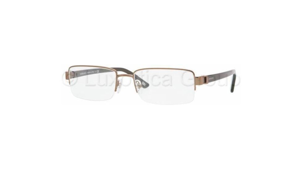Versace VE1183 Bifocal Prescription Eyeglasses 1061-5218 - Brown 