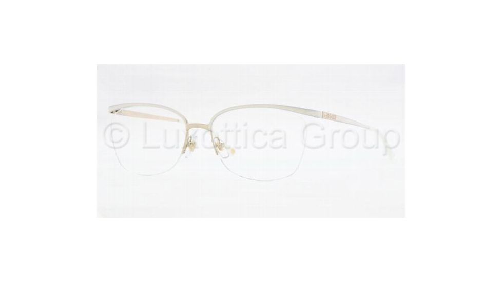 Versace VE1188 Eyeglass Frames 1290-5216 - White/Pale Gold 