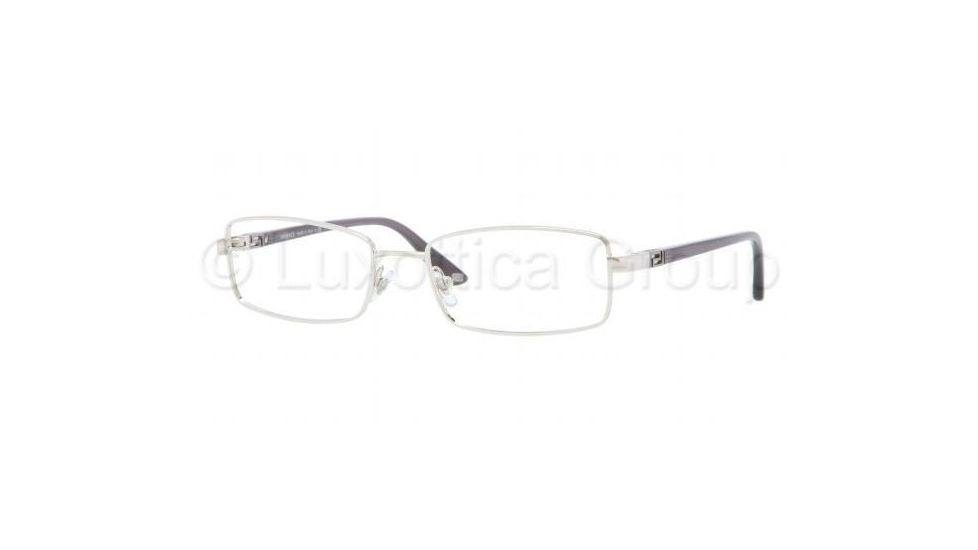 Versace VE1204 Single Vision Prescription Eyeglasses 1000-5217 - Silver Frame
