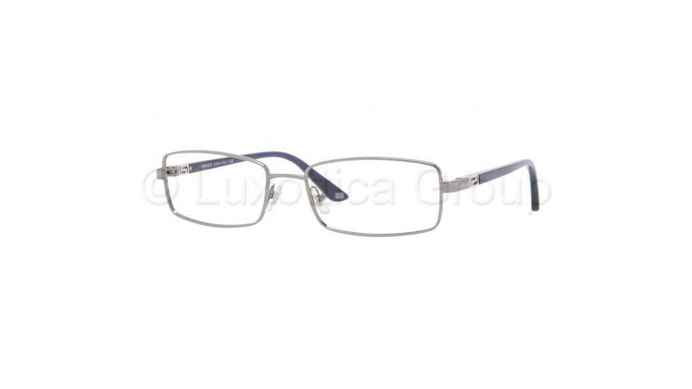 Versace VE1204 Single Vision Prescription Eyeglasses 1001-5417 - Gunmetal Frame