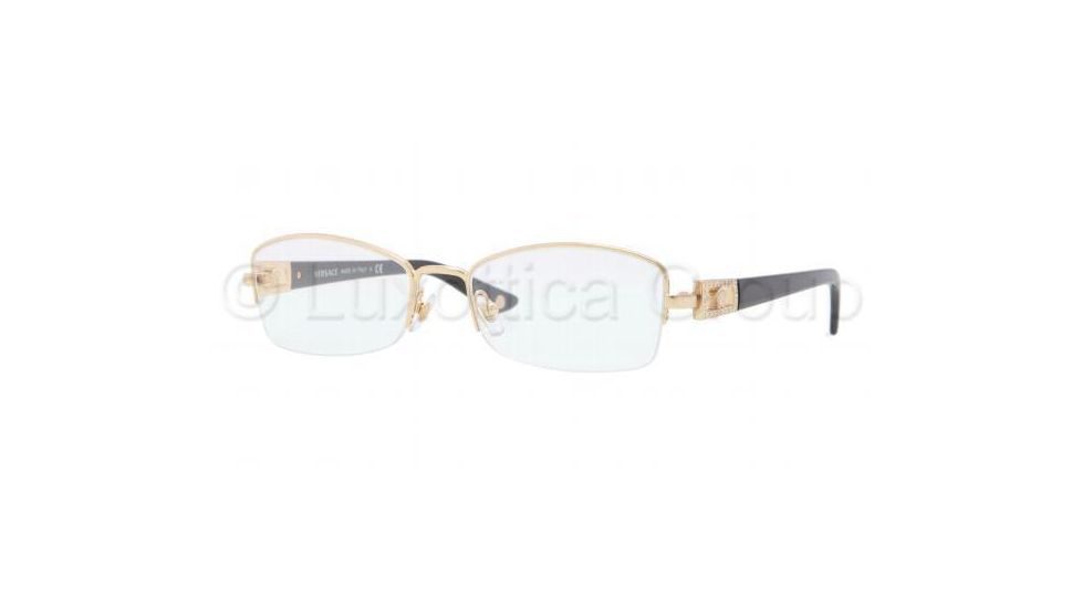 Versace VE1206B Eyeglass Frames 1002-5117 - Gold Frame