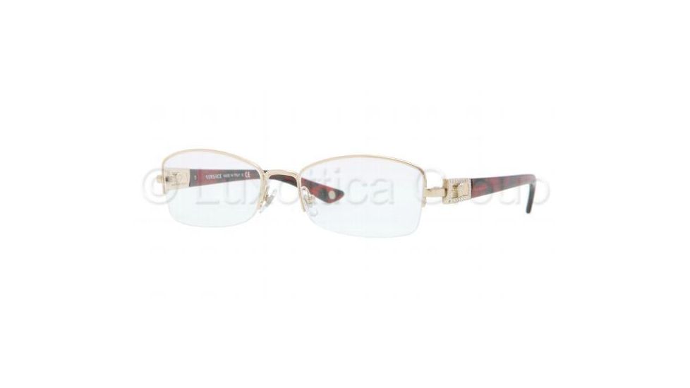 Versace VE1206B Eyeglass Frames 1252-5117 - Pale Gold Frame