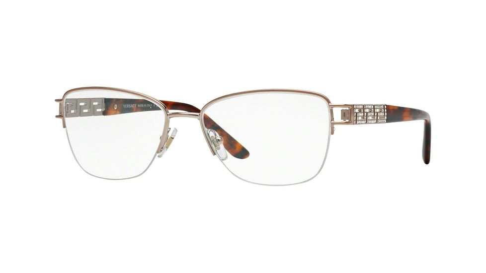 Versace VE1220B Single Vision Prescription Eyeglasses 1052-52 - Copper Frame