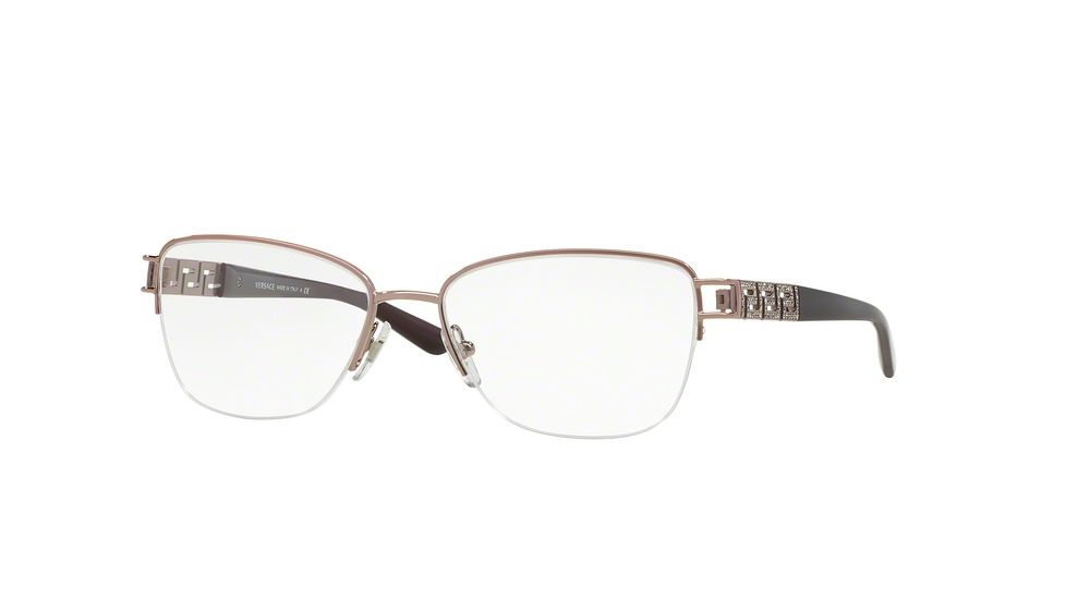 Versace VE1220B Single Vision Prescription Eyeglasses 1333-54 - Plum Frame
