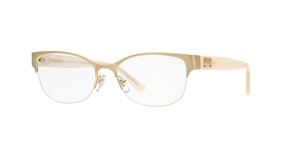 Versace VE1222 Eyeglass Frames 1196-53 - Brushed Gold Frame