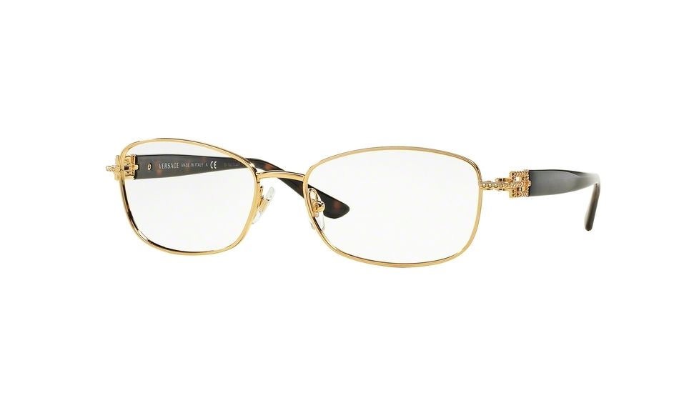 Versace VE1226B Bifocal Prescription Eyeglasses 1002-54 - Gold Frame