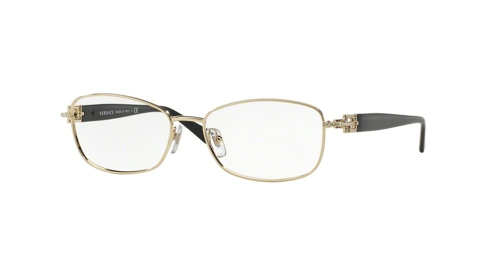 Versace VE1226B Bifocal Prescription Eyeglasses 1252-52 - Light Gold Frame