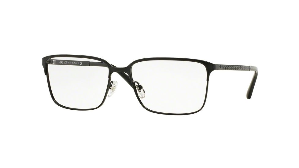Versace VE1232 Progressive Prescription Eyeglasses 1261-54 - Matte Black Frame