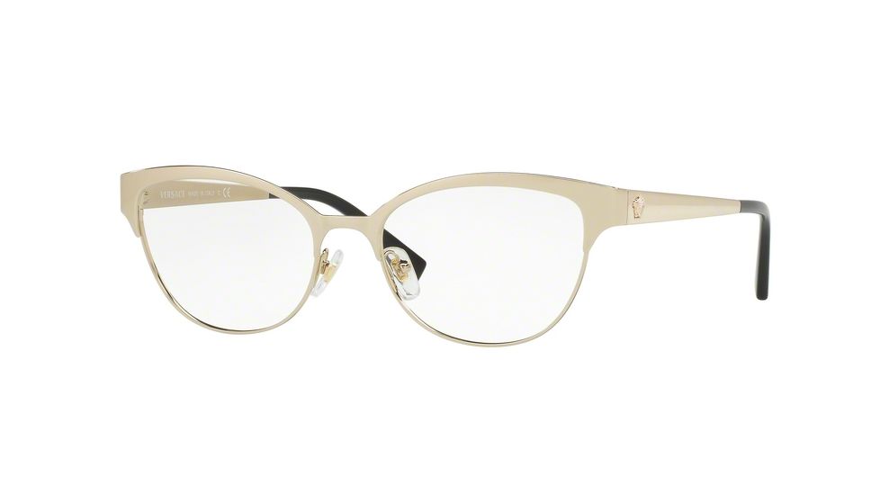 Versace VE1240 Eyeglass Frames 1252-53 - Pale Gold Frame
