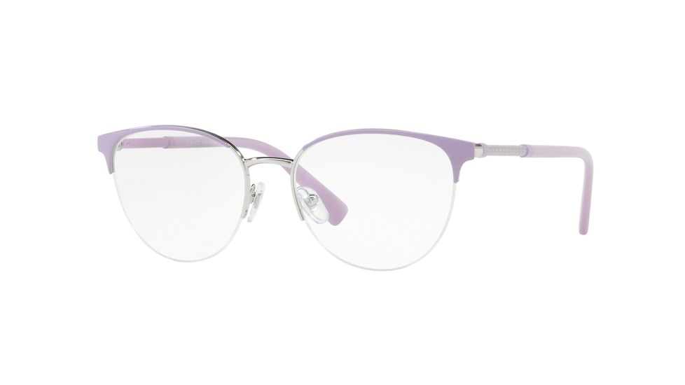 Versace VE1247 Eyeglass Frames 1000-52 - Lilac/silver Frame