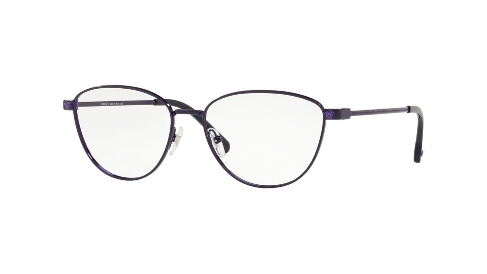 Versace VE1253 Prescription Eyeglasses 1431-54 - Dark Violet Frame