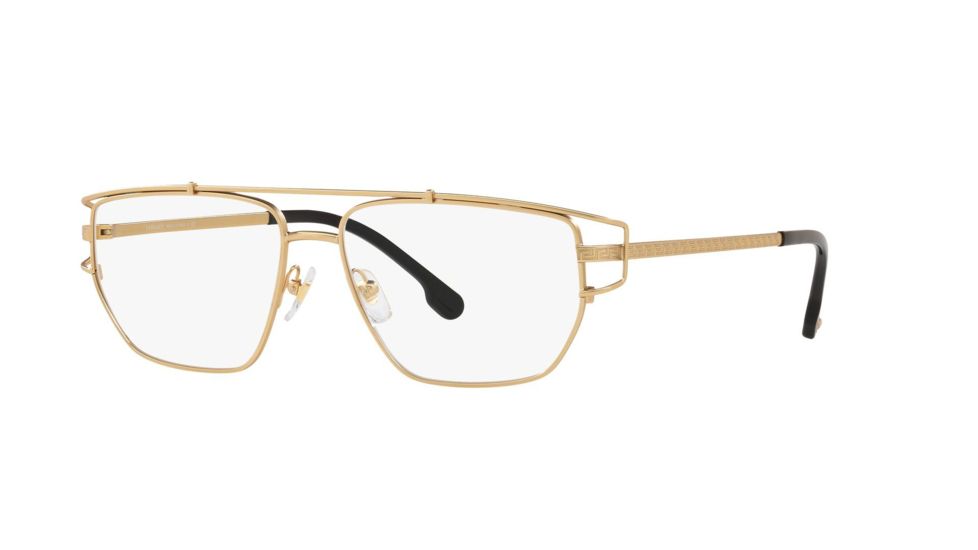 Versace VE1257 Bifocal Prescription Eyeglasses, 55mm, Matte Gold, VE1257-1410-55-BI